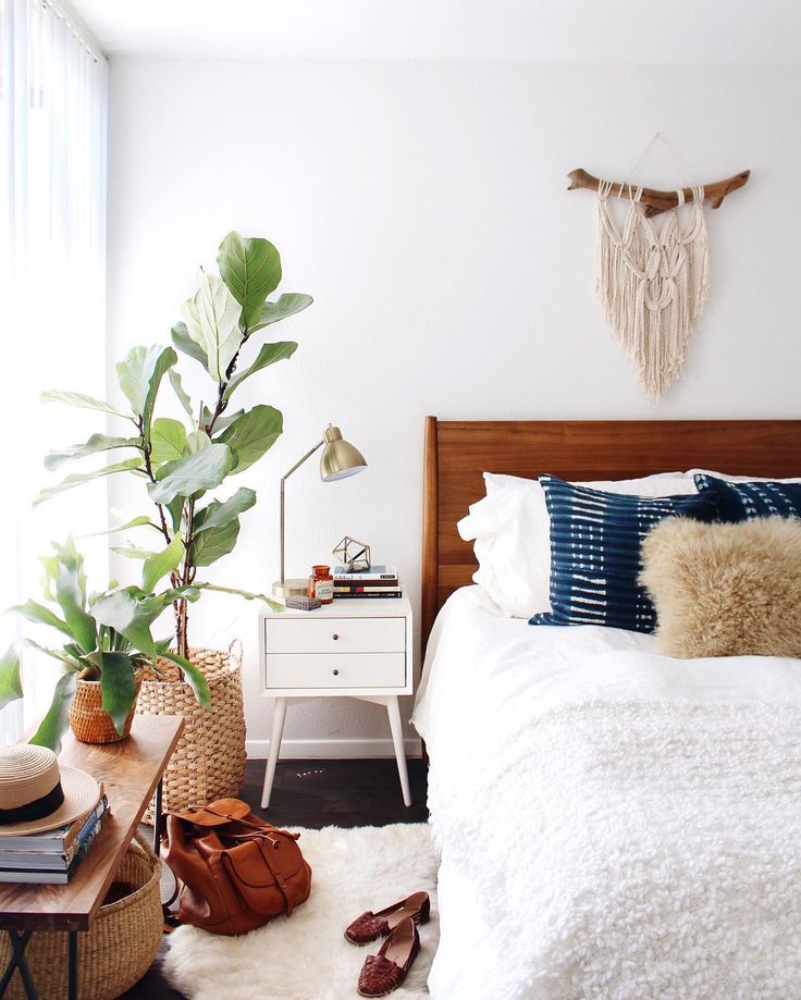 contemporary boho bedroom